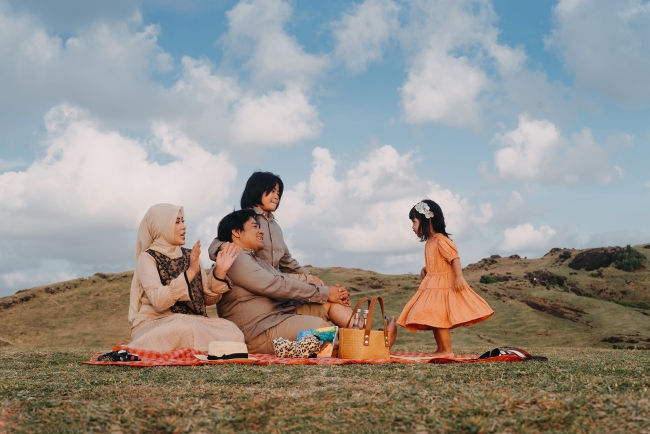 foto keluarga riyanto di lombok